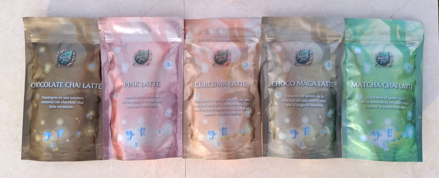 Pack 5 Lattes Ecológicos – Antioxidante, Antiinflamatorio, Energizante y Equilibrio Hormonal