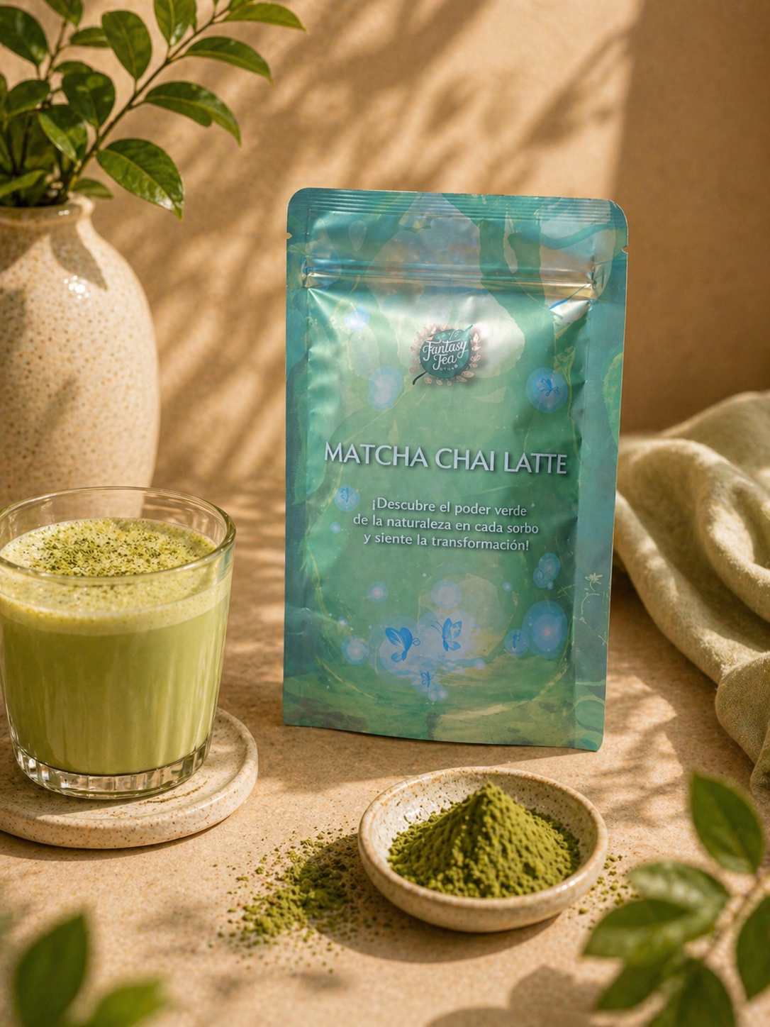 Matcha Chai Latte Ecológico –  Energía estable y concentración