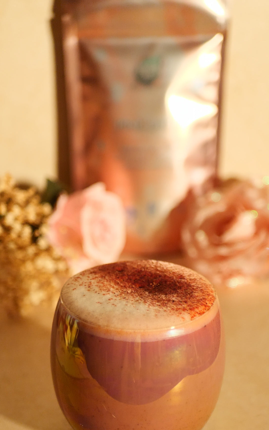 Pink Latte con Antioxidantes Naturales –Vitalidad,Cabello fuerte y Piel Radiante