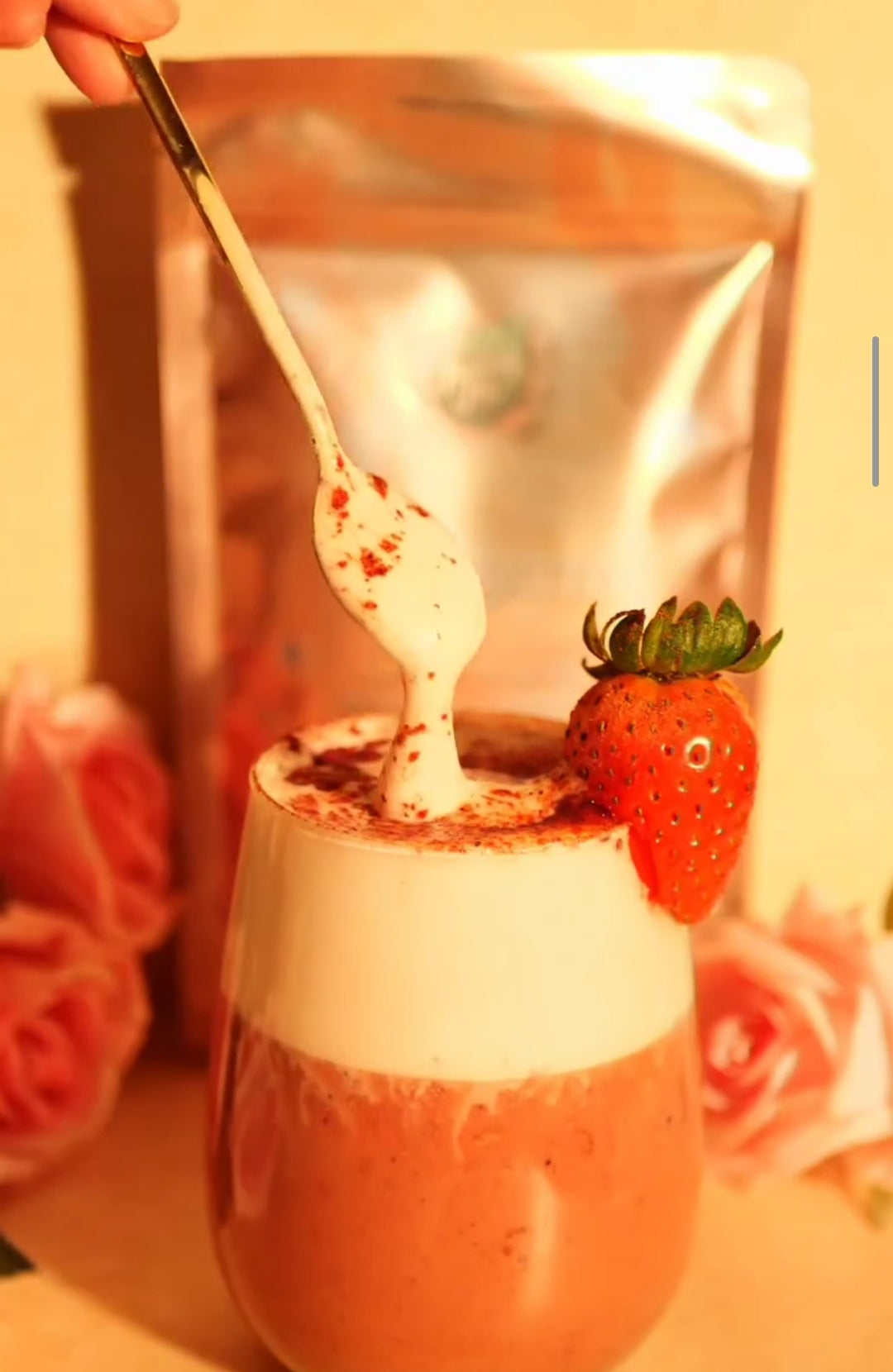 Pink Latte Ecológico - Antioxidante Natural & Vitalidad.        0,56€ la taza